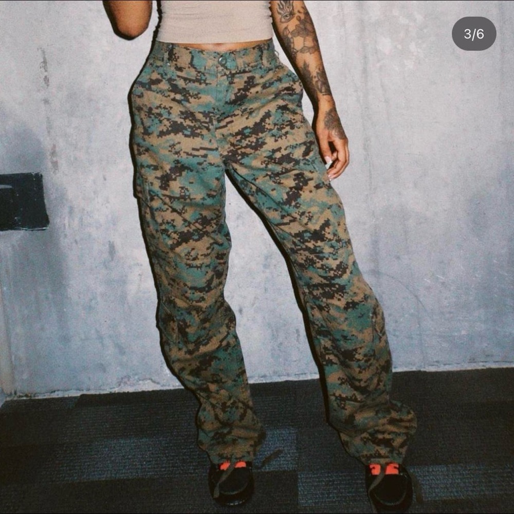 Digital Camo Cargo Pants